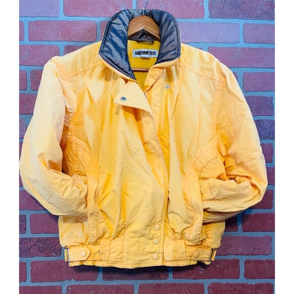 Obermeyer Jackets & Blazers - Vintage Obermeyer Womens Yellow Nylon Ski Jacket Size 8
